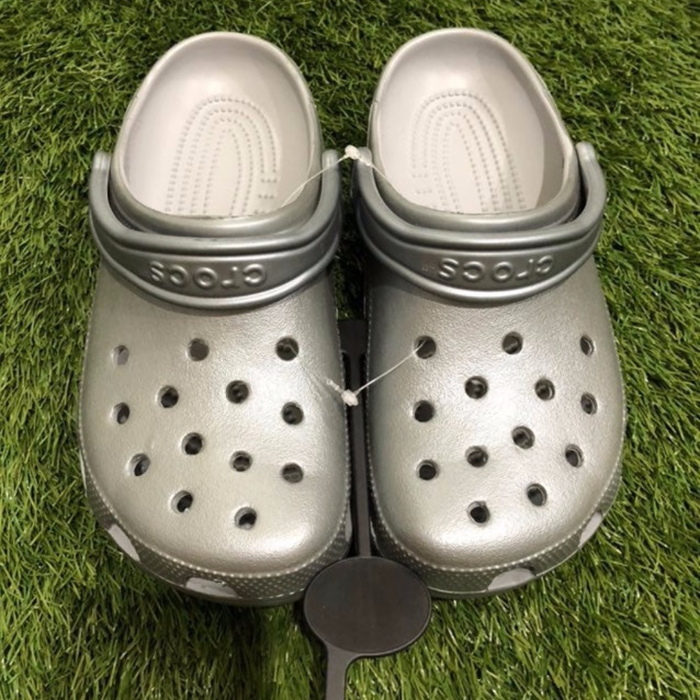 Crocs Gunmetal Metallic Crocs